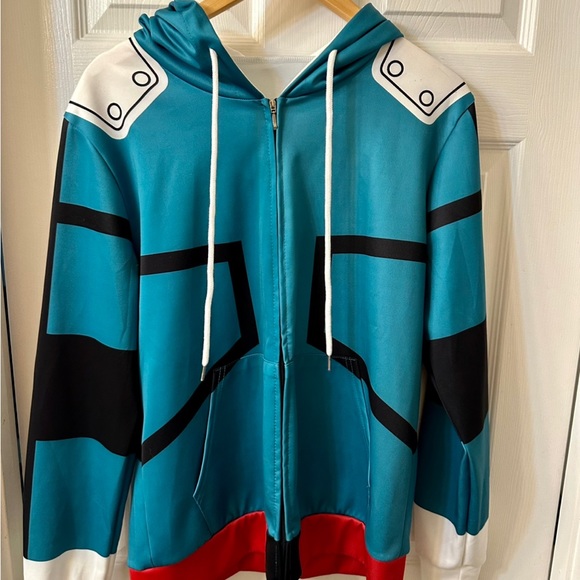 Hero Academia 3D Hoodie Sweatshirt, Drawstring Pullover Costume for Cosplay - Picture 3 of 4